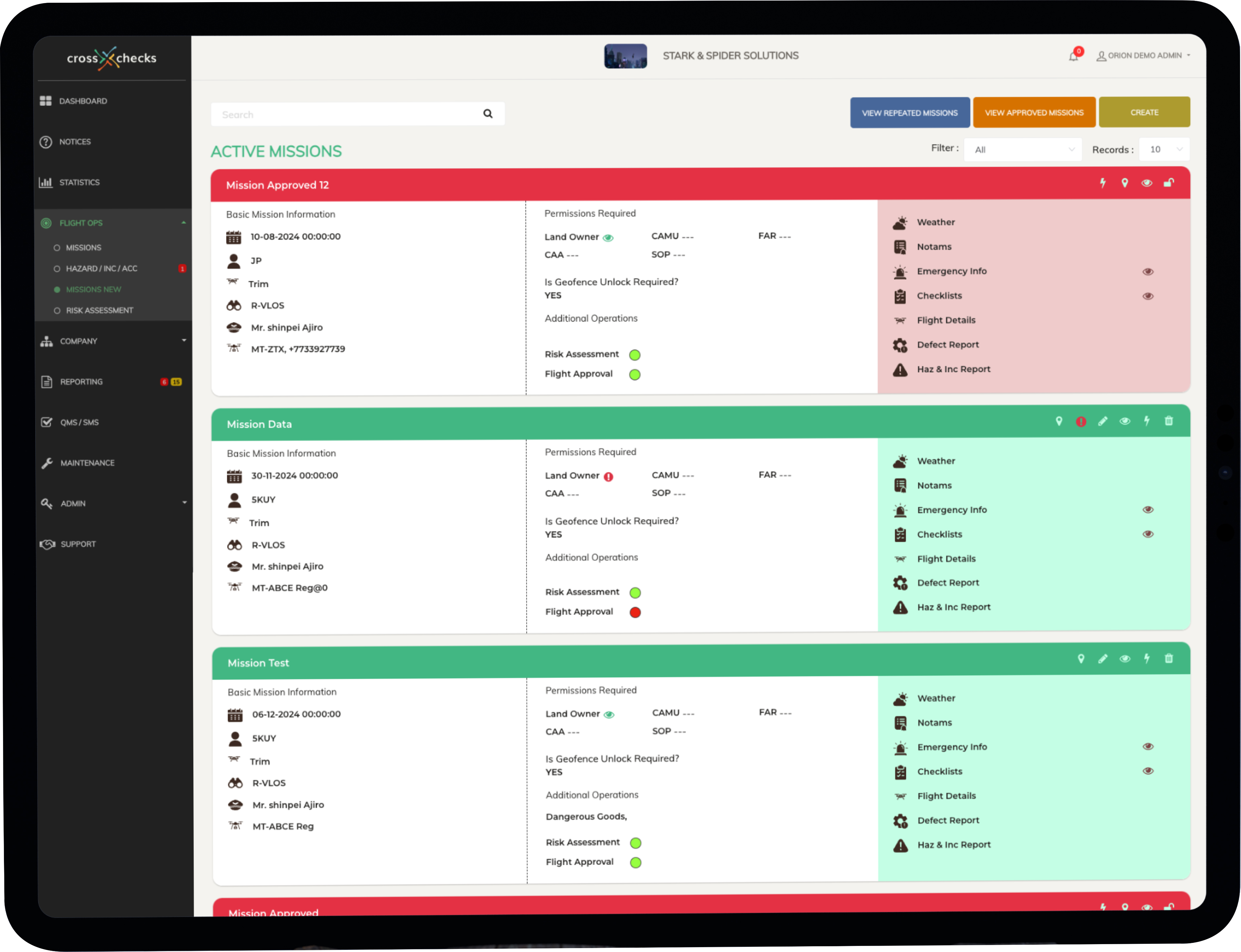 CrossChecks Flight Operations Platform
