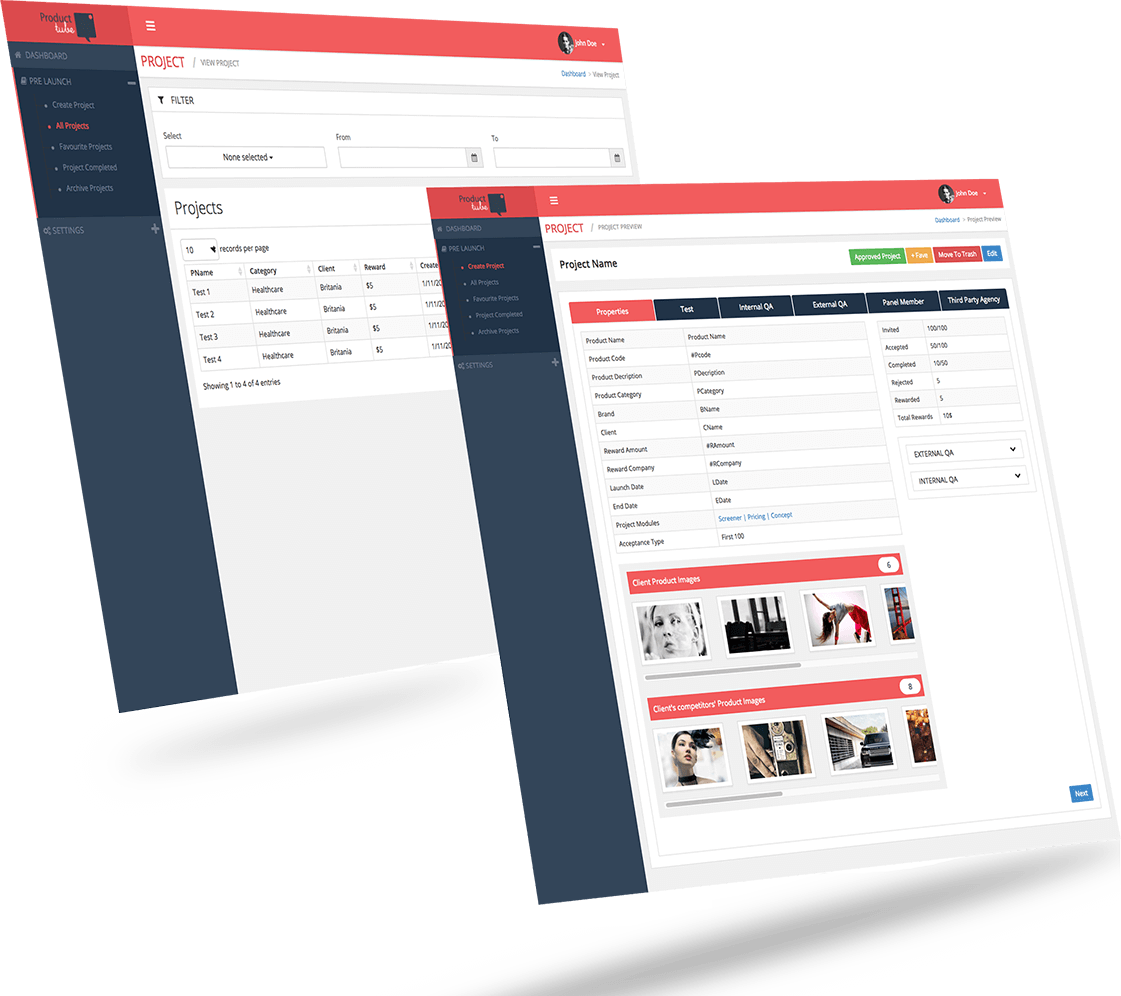 project screen