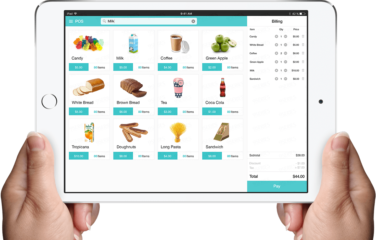 POS Mobile App Solution for iPad iOS
